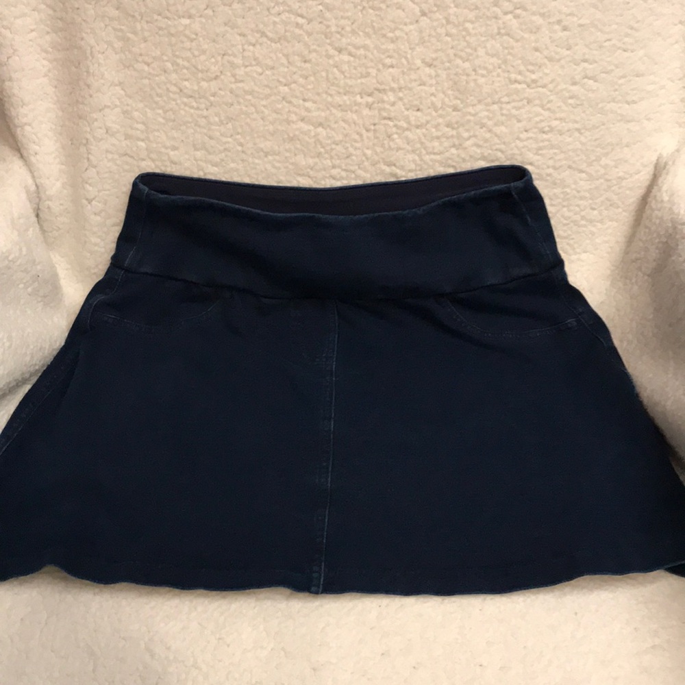 Denim sport skort